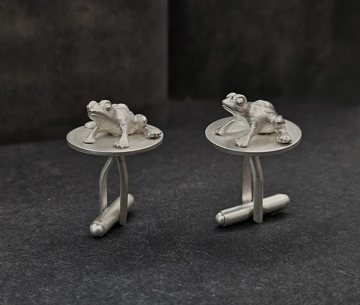 Frog Cufflinks Silver