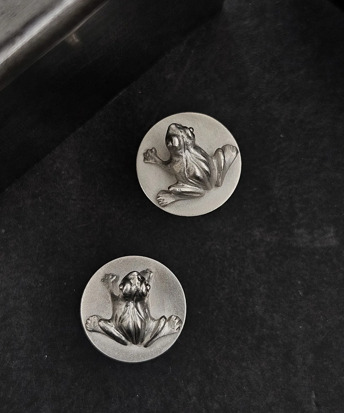 Frog Cufflinks Silver