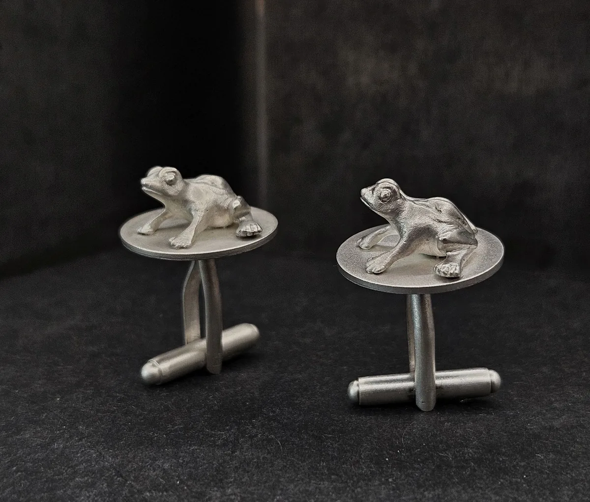 Frog Cufflinks Silver